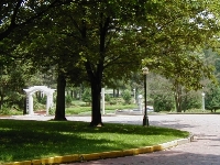 View toward the Sunken Garden